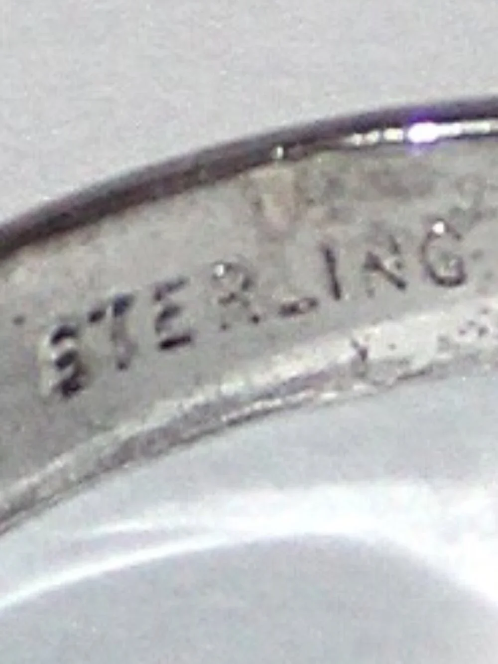 Sterling Silver Onyx Initial H Ring